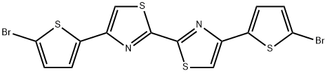 5,5'-Bis(5-bromothiophen-2-yl)-2,2'-bithiazole 结构式