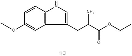 DL-5-甲氧基色氨酸乙酯盐酸盐 结构式