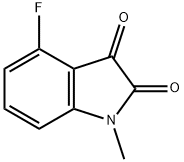 4-Fluoro-1-methyl-1H-indole-2,3-dione 结构式