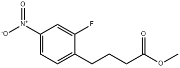Benzenebutanoic acid, 2-fluoro-4-nitro-, methyl ester 结构式