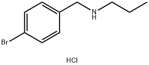 [(4-bromophenyl)methyl](propyl)amine hydrochloride Struktur