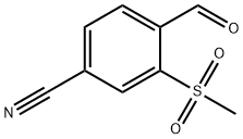 2-甲砜基-4-氰基苯甲醛, 1161921-93-2, 结构式