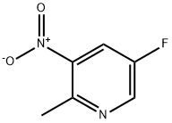 5-Fluoro-2-methyl-3-nitro-pyridine Struktur