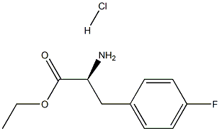 DL-4-fluoro-Phenylalanine ethyl ester, hydrochloride Structure