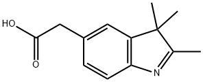 3H-吲哚-5-乙酸,2,3,3-三甲基 -, 118672-05-2, 结构式