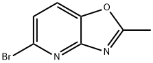 5-溴-2-甲基恶唑并[4,5-B]吡啶, 1196155-00-6, 结构式