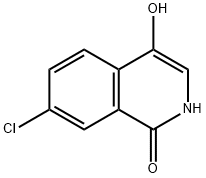 7-chloro-4-hydroxy-1,2-dihydroisoquinolin-1-one 化学構造式