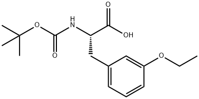 N-BOC-L-3-乙氧基苯丙氨酸, 1213174-56-1, 结构式