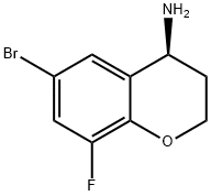 (4S)-6-BROMO-8-FLUOROCHROMANE-4-YLAMINE HYDROCHLRIDE Struktur