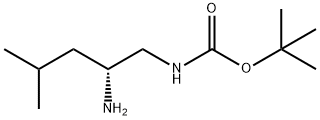 (R)-(2-Amino-4-methyl-pentyl)-carbamic acid tert-butyl ester Structure