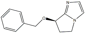 (R)-6,7-Dihydro-7-(benzyloxy)-5H-pyrrolo[1,2-a]imidazole Struktur