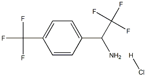 2,2,2-Trifluoro-1-(4-trifluoromethyl-phenyl)-ethylamine hydrochloride Structure