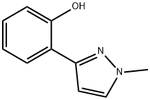 2-(1-甲基-1H-吡唑-3-基)苯酚, 123532-18-3, 结构式