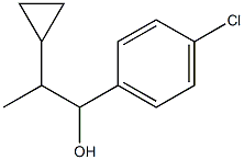 1-(4-Chlorophenyl)-2-cyclopropyl-1-propanol Struktur