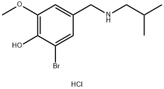 2-bromo-6-methoxy-4-{[(2-methylpropyl)amino]methyl}phenol hydrochloride Struktur