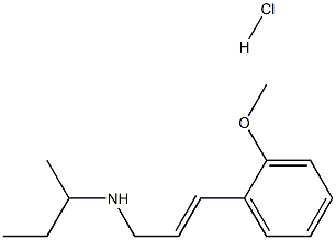 (butan-2-yl)[(2E)-3-(2-methoxyphenyl)prop-2-en-1-yl]amine hydrochloride Struktur