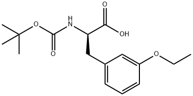 N-BOC-D-3-乙氧基苯丙氨酸, 1241678-14-7, 结构式