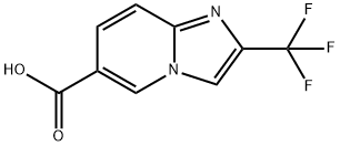2-Trifluoromethyl-imidazo[1,2-a]pyridine-6-carboxylic acid 结构式
