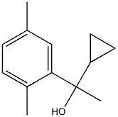 1-cyclopropyl-1-(2,5-dimethylphenyl)ethanol Struktur