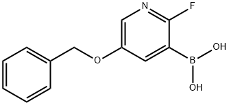 BORONIC ACID, B-[2-FLUORO-5-(PHENYLMETHOXY)-3-PYRIDINYL]-, 1253575-68-6, 结构式