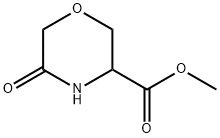 METHYL 5-OXOMORPHOLINE-3-CARBOXYLATE, 1255098-49-7, 结构式