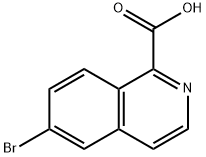 6-溴异喹啉-1-羧酸, 1256806-36-6, 结构式