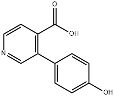 3-(4-ヒドロキシフェニル)イソニコチン酸 化学構造式