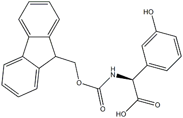(S)-a-(Fmoc-amino)-3-hydroxy-benzeneacetic acid Structure