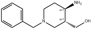 ((3R,4R)-4-氨基-1-苄基哌啶-3-基)甲醇, 1260670-31-2, 结构式