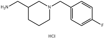 (1-(4-FLUOROBENZYL)PIPERIDIN-3-YL)METHANAMINE HYDROCHLORIDE Struktur