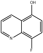 8-FLUOROQUINOLIN-5-OL, 1261845-15-1, 结构式