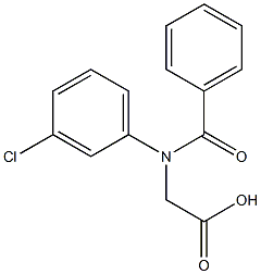 N-Benzoyl-DL-3-Chlorophenylglycine Structure