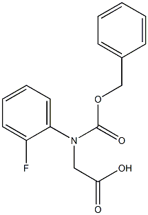 N-CBZ-R-2-氟苯甘氨酸, 1270301-52-4, 结构式