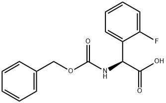 N-CBZ-S-2-氟苯甘氨酸,1270301-55-7,结构式