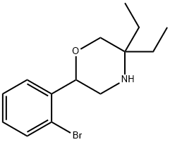 2-(2-bromophenyl)-5,5-diethylmorpholine,1281533-33-2,结构式