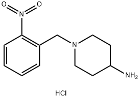 1-(2-Nitrobenzyl)piperidin-4-amine dihydrochloride Struktur