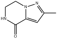 6,7-DIHYDRO-2-METHYLPYRAZOLO[1,5-A]PYRAZIN-4(5H)-ONE, 1301714-05-5, 结构式