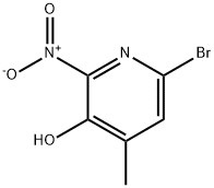 6-Bromo-4-methyl-2-nitro-pyridin-3-ol Struktur