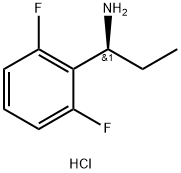 (R)-1-(2,6-DIFLUOROPHENYL)PROPAN-1-AMINE-HCl 化学構造式
