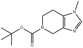 1-甲基-1,4,6,7-四氢-5H-咪唑并[4,5-C]吡啶-5-羧酸叔丁酯, 1312784-89-6, 结构式