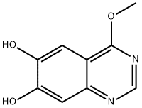 4-甲氧基-6,7-喹唑啉二醇 结构式