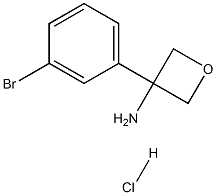 3-(3-Bromophenyl)oxetan-3-amine hydrochloride Structure