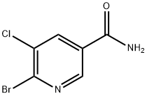 6-Bromo-5-chloronicotinamide Struktur