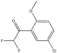 1-(5-chloro-2-methoxyphenyl)-2,2-difluoroethanone Struktur