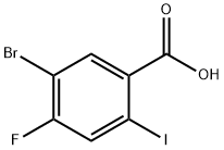 5-溴-4-氟-2-碘苯甲酸 结构式
