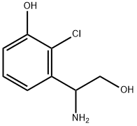 3-(1-AMINO-2-HYDROXYETHYL)-2-CHLOROPHENOL Structure