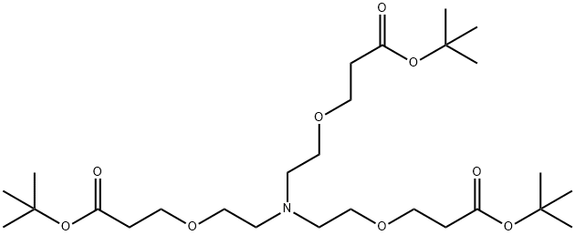 三(叔丁氧基羰基乙氧基乙基)胺, 133803-29-9, 结构式