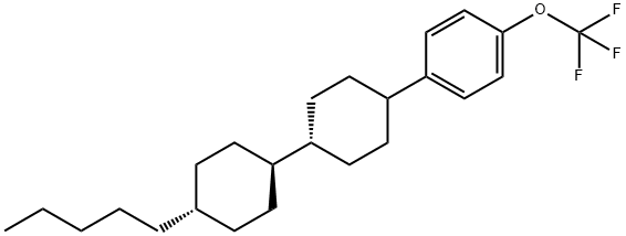 Benzene,1-[(trans,trans)-4'-pentyl[1,1'-
bicyclohexyl]-4-yl]-4-(trifluoromethoxy)- Struktur
