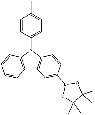 3-(4,4,5,5-tetramethyl-1,3,2-dioxaborolan-2-yl)-9-(p-tolyl)-9H-carbazole|3-(4,4,5,5-四甲基-1,3,2-二氧杂环戊硼烷-2-基)-9-对甲苯基咔唑