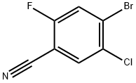 4-Bromo-5-chloro-2-fluoro-benzonitrile, 1349716-15-9, 结构式